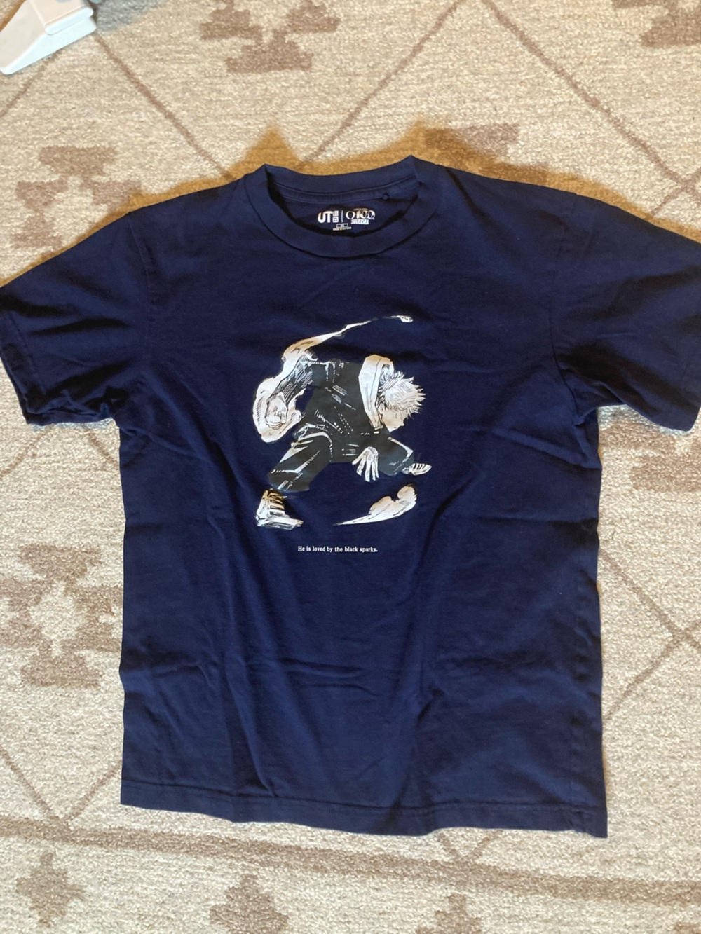Uniqlo Jujutsu Kaisen Navy Short-Sleeve Graphic Tee